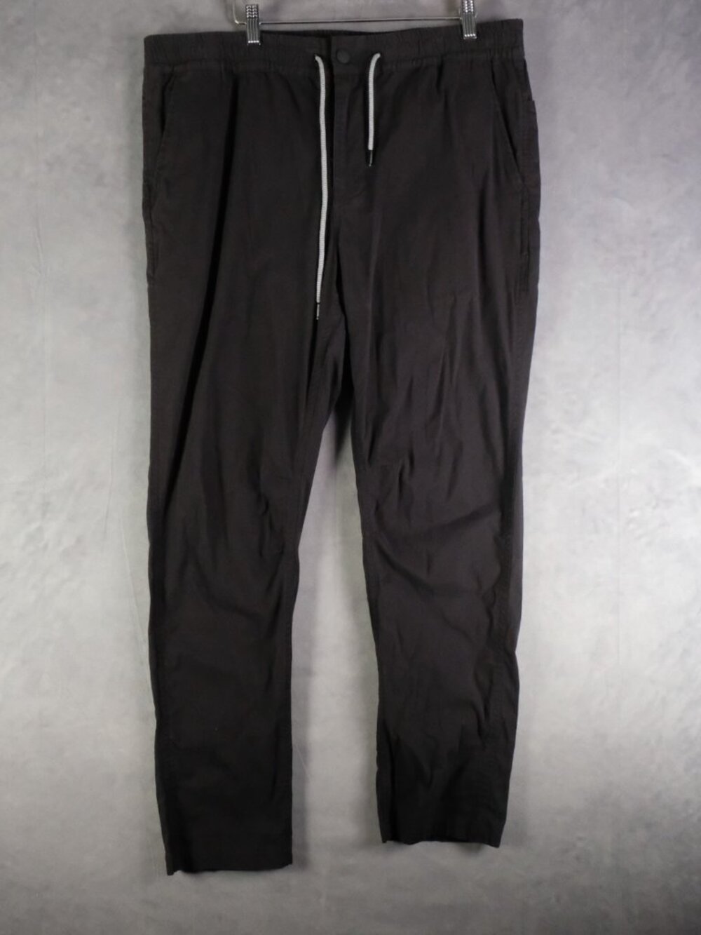 Roark Joggers Mens Extra Large Black Tapered Drawstring Elastic Waist Casual